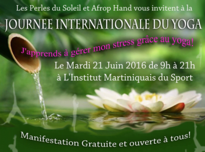 Journée Internationale du Yoga en Martinique Journée Internationale du Yoga en Martinique