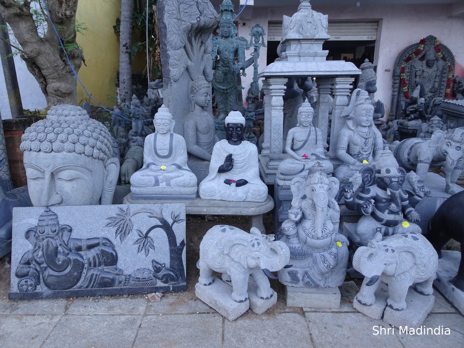 sculptures à Mahabalipuram