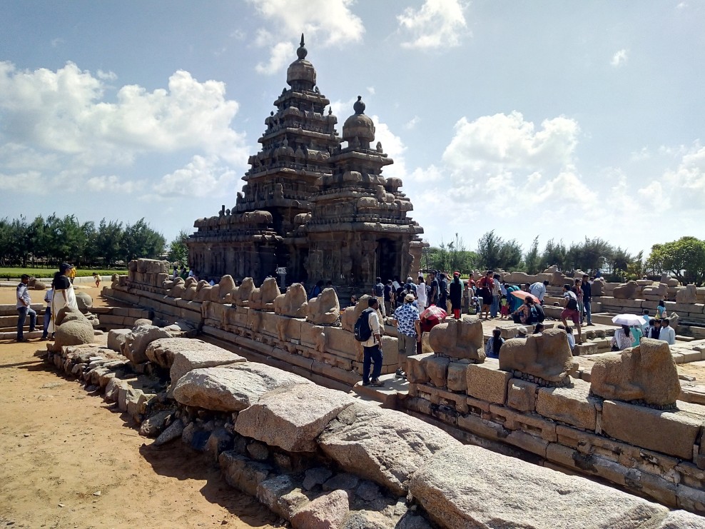 Visite du temple du rivage à Mahabalipuram